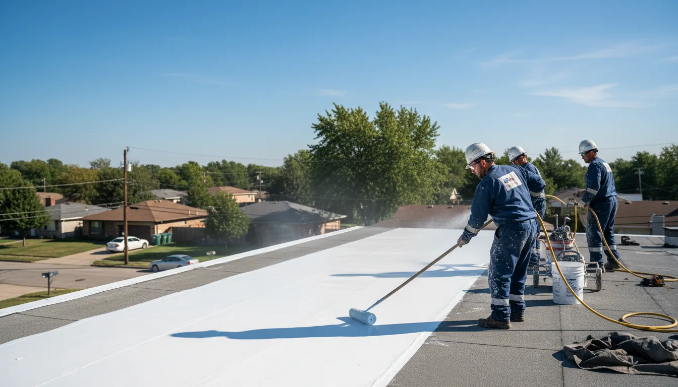 Commercial roof coating in New Ulm, TX near me